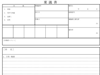 稟議書のテンプレート書式2