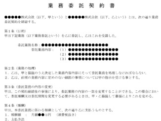 業務委託契約書 テンプレート フリーbiz