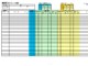 機能別スケジュール表のテンプレート書式（Excel・エクセル）