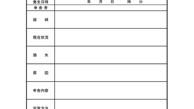 クレーム処理及び調査に関する報告書