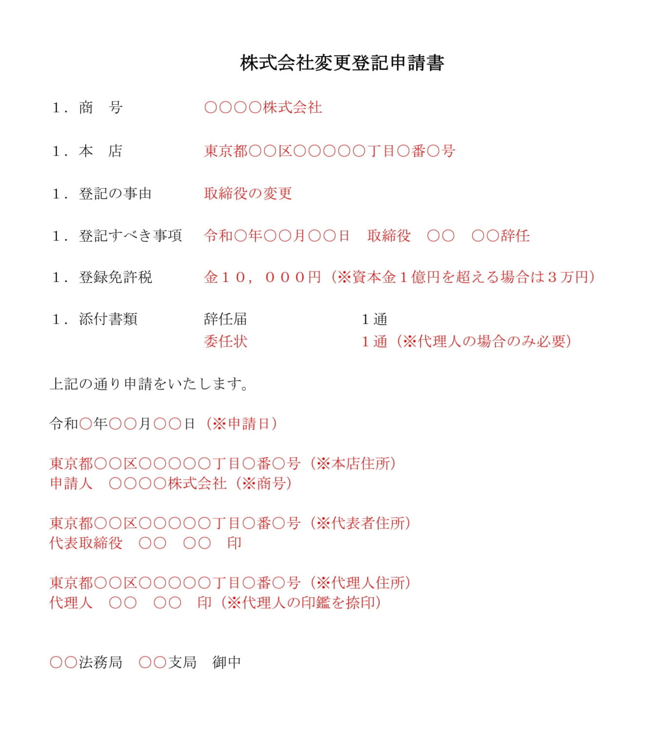 辞任届(取締役)の書式テンプレート(Word・ワード) | テンプレート・フリーBiz