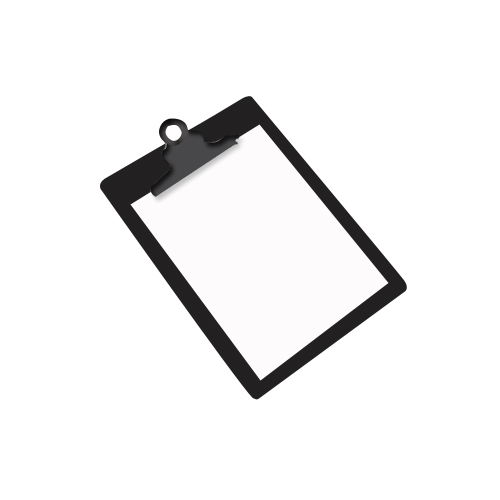 クリップボードのイラスト 斜め 黒 Jpg Gif テンプレート フリーbiz