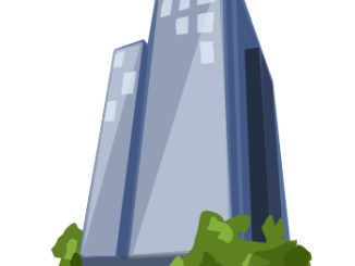 下から見上げたビル テンプレート フリーbiz