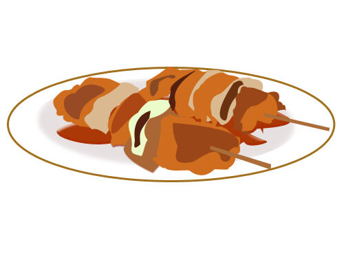 焼き鳥のイラスト タレ Jpg Gif テンプレート フリーbiz