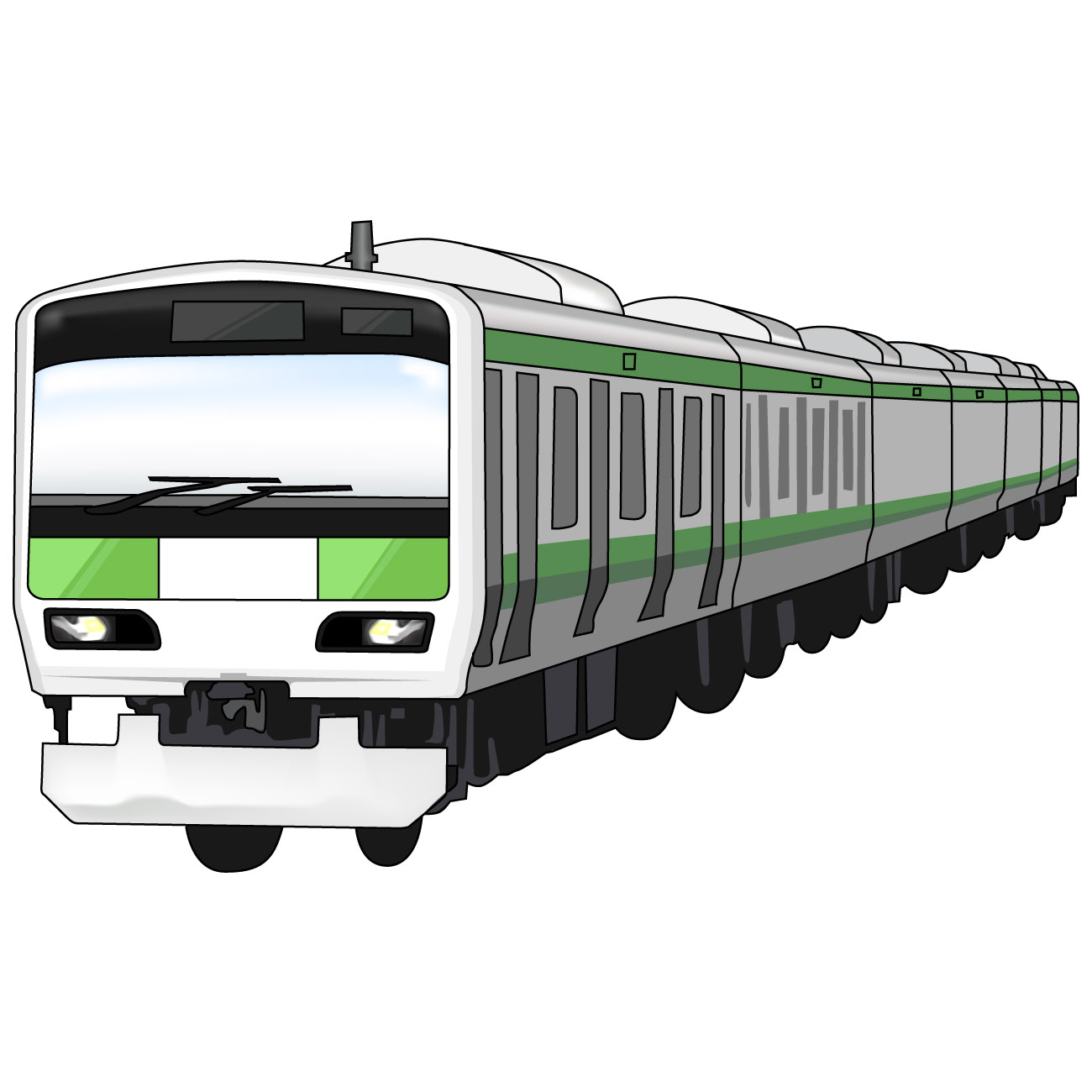 電車のイラスト Jpg Png の無料ダウンロード テンプレート フリーbiz