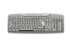 キーボードのイラスト01（上から見たグレーのキーボード）［GIF］