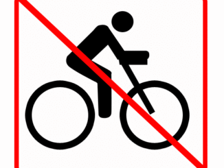 サイクリング禁止のイラスト01（シンプル）［GIF］