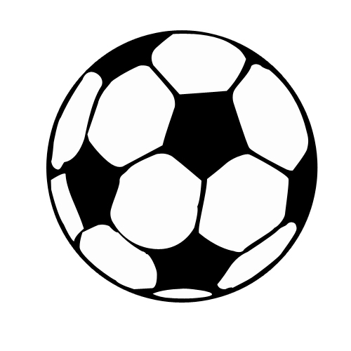 サッカーボールのイラスト01（シンプル）［GIF］