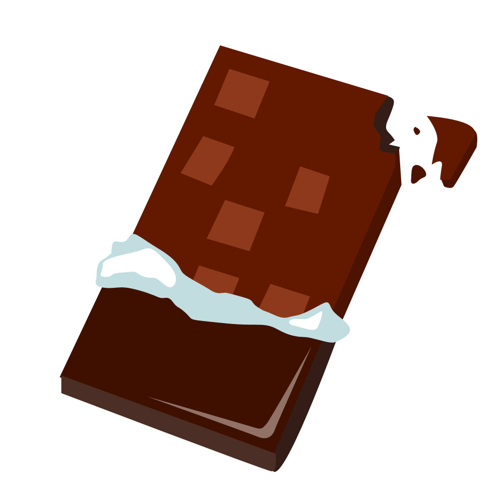 チョコレートのイラスト（板チョコ）JPG
