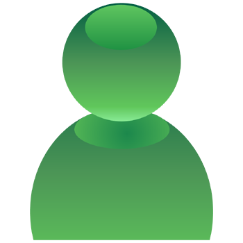 ノーマル人物（アクア）アイコン02（深緑）PNG