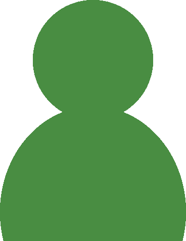 ノーマル人物（ベタ）アイコン01（深緑）GIF