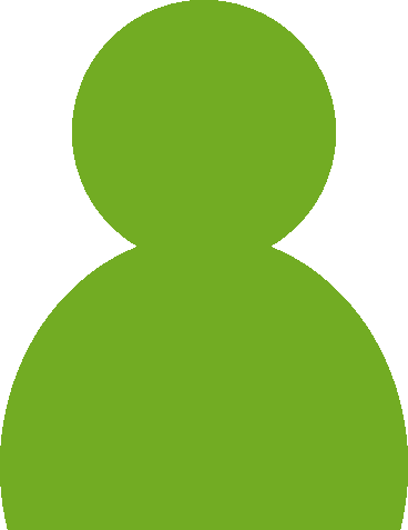 ノーマル人物（ベタ）アイコン02（緑）GIF