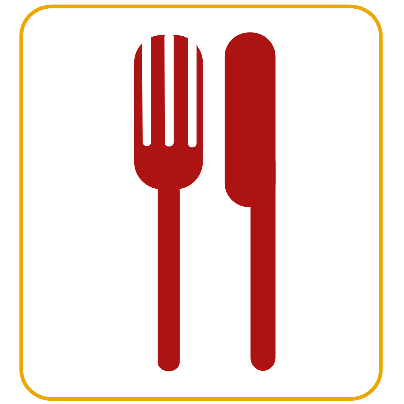 レストランのマークのイラスト02（ピクトグラム・赤）JPG