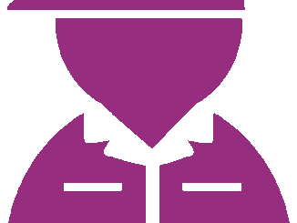 作業服の人物（ベタ一色）アイコン10（紫）［GIF］