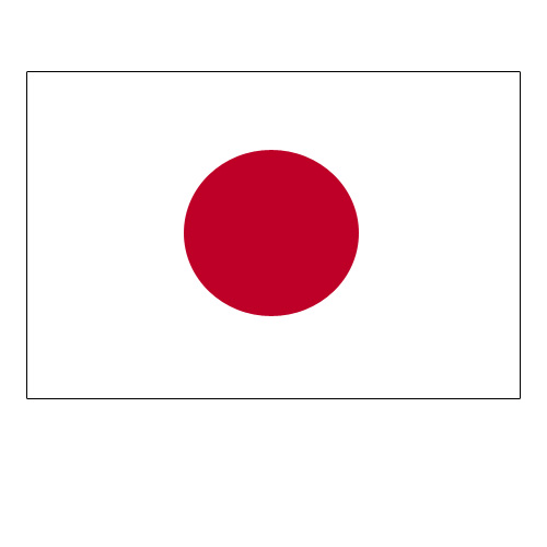 国旗のイラスト01（日本）GIF