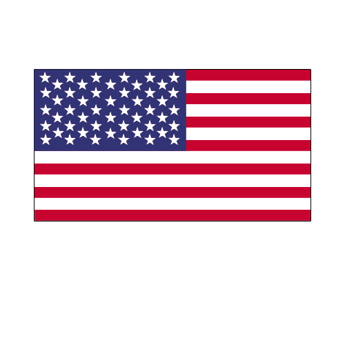 国旗のイラスト02（アメリカ）GIF