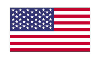 国旗のイラスト02（アメリカ）［JPG］