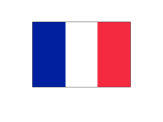 国旗のイラスト03（フランス）［GIF］
