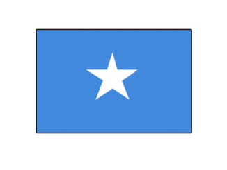 国旗のイラスト16（ソマリア）［GIF］