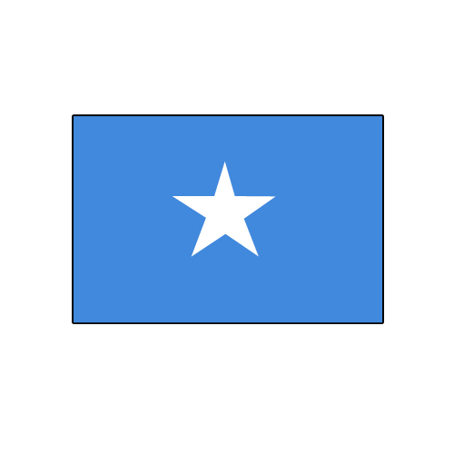 国旗のイラスト16（ソマリア）JPG