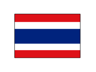国旗のイラスト17（タイ）［GIF］