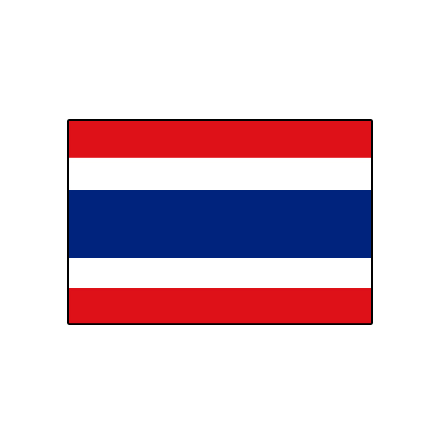 国旗のイラスト17（タイ）GIF