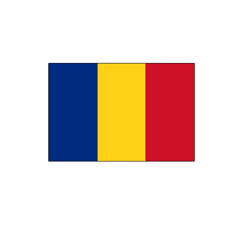 国旗のイラスト21（ルーマニア）GIF
