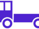 小型トラックのイラスト04（パープルの小型トラック・ビコロール配色）［JPG］