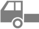 小型トラックのイラスト05（グレーの小型トラック・ビコロール配色）［JPG］