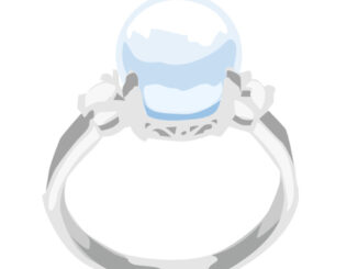 指輪のイラスト01（真珠）［JPG］