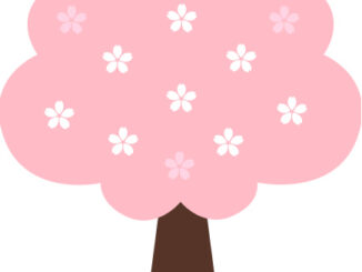 桜のイラスト03（1本の桜の木・縁なし）［JPG］