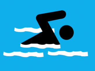 泳ぎのイラスト01（シンボル）［GIF］