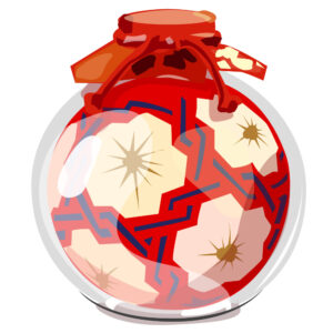 滋賀名産品イラスト01（びん細工手まり）[JPG]