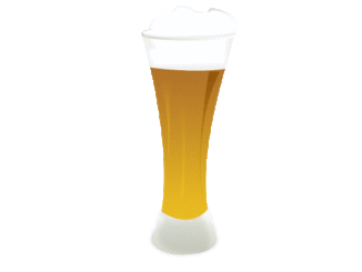 生ビールのイラスト02（グラス生）[GIF]