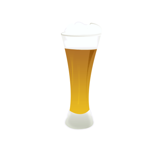 生ビールのイラスト02（グラス生）[GIF]