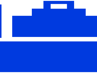 船のイラスト02（ブルーの船・ビコロール配色）［GIF］