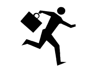 走っている人のイラスト01（シンボル）［GIF］