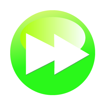 【早送り】操作ボタンのイラスト（円形・緑）GIF