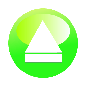 【録音】操作ボタンのイラスト（円形・緑）GIF