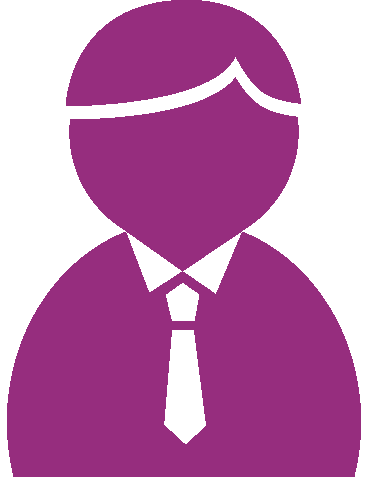 スーツの男性（ベタ一色）アイコン06（紫）GIF