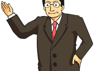 会員登録不要で無料でダウンロードできる人物のイラスト10（手を添える焦げ茶のスーツのメガネ男性・上半身）[PNG]
