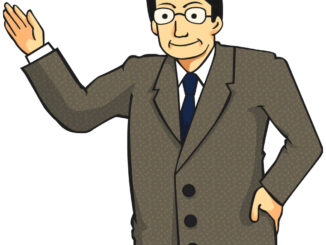 会員登録不要で無料でダウンロードできる人物のイラスト12（手を添えるベージュのスーツのメガネ男性・上半身）[JPG]