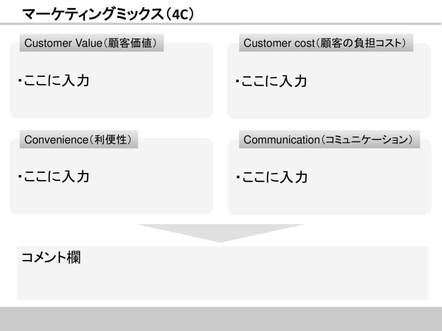 マーケティングミックス（4C）08のダウンロード